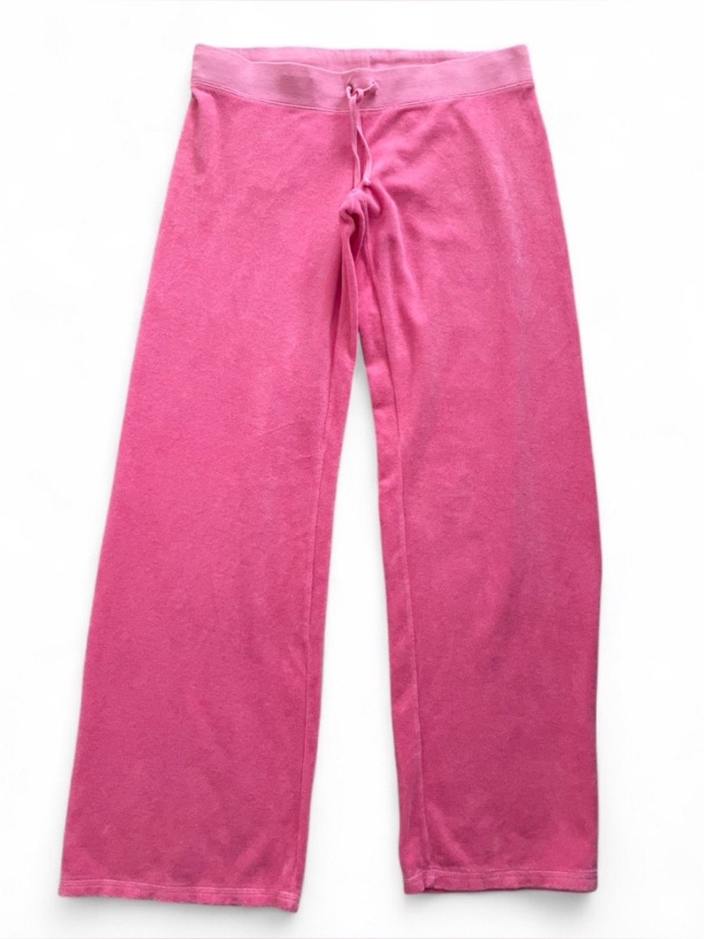 Vintage Juicy Couture Hot Pink French Terry Track Pants Womens Size Large